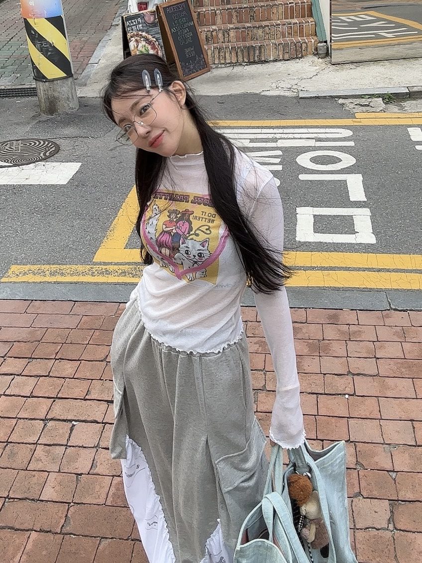 PALETTE-Q韓國代購㊣女裝新品熱賣人氣推薦職業長袖T恤網眼PALETTE長袖T恤