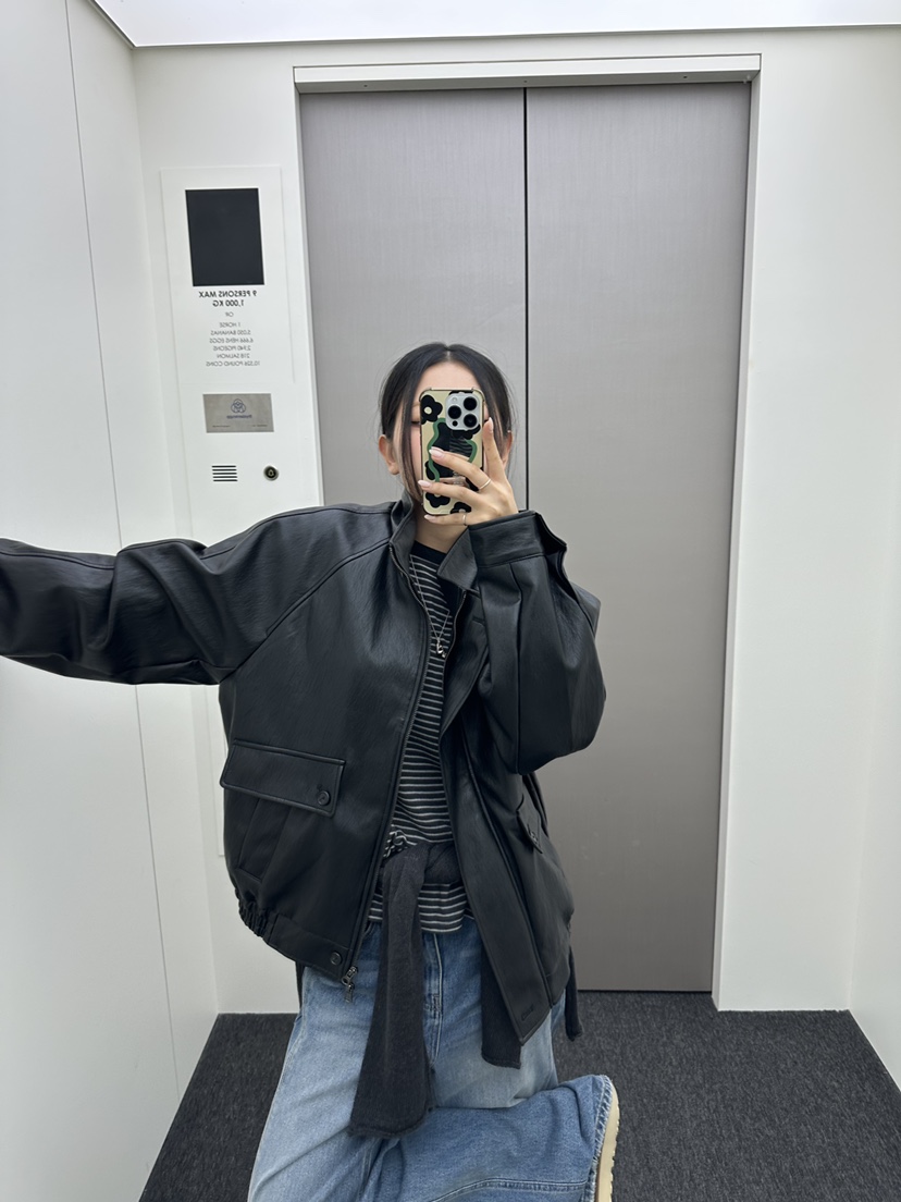 I MFACT東大門㊣實拍女裝新款真品人氣休閑推薦熱賣夾克皮革I MFACT夾克