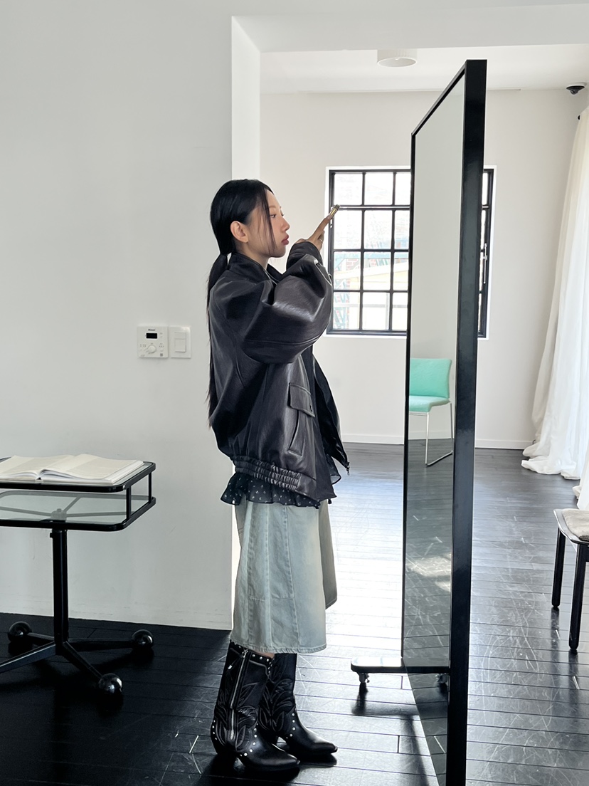 I MFACT東大門㊣實拍女裝新款真品人氣休閑推薦熱賣夾克皮革I MFACT夾克