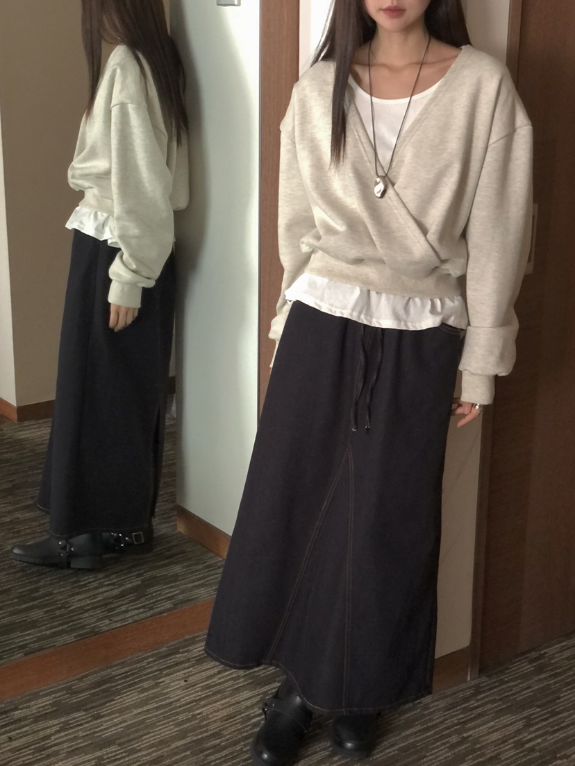 ONDO-P韓國直郵㊣女士新款25秋冬職業推薦人氣真品熱賣長裙ONDO-P長裙