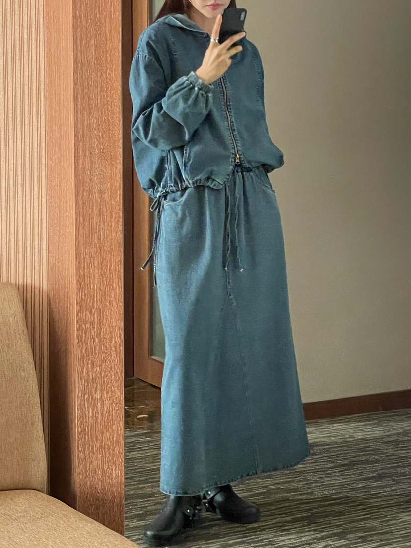 ONDO-P韓國直郵㊣女士新款25秋冬職業推薦人氣真品熱賣長裙ONDO-P長裙