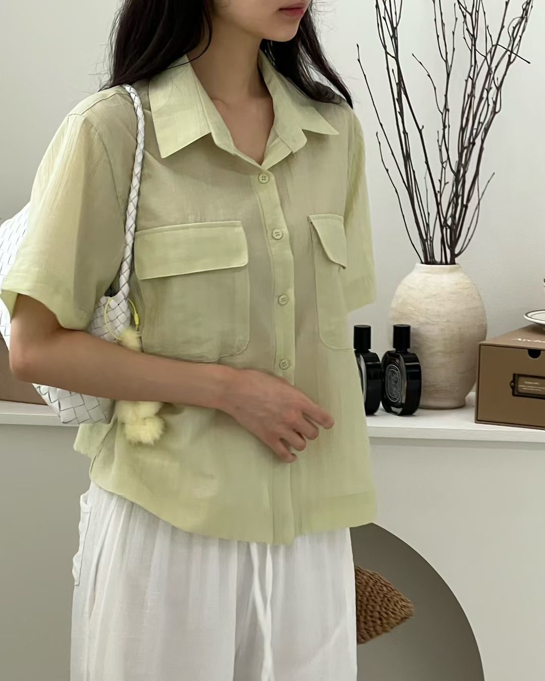 TERROIR東大門㊣直郵女裝新款熱賣真品25秋冬職業襯衫蕾絲衫TERROIR襯衫/蕾絲衫
