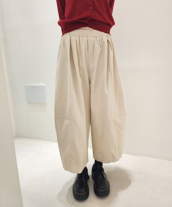 FEMME韓國直郵㊣女士新品職業25秋冬熱賣推薦休閑褲燈芯絨寬松FEMME休閑褲
