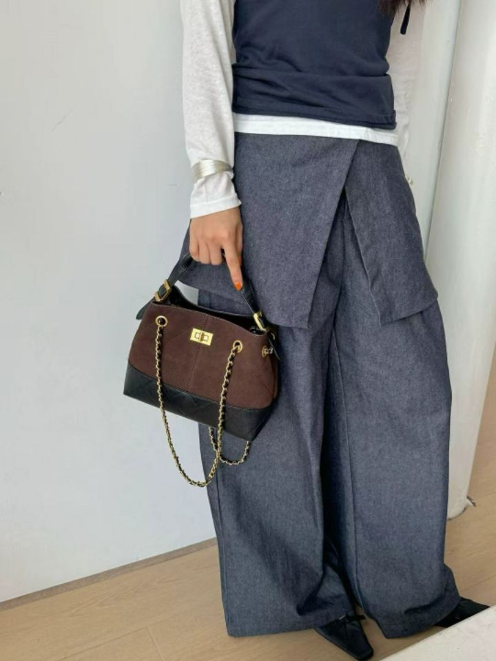 TROUVAILLE東大門㊣實拍女士新品休閑時尚人氣真品單肩斜跨包TROUVAILLE單肩/斜跨包