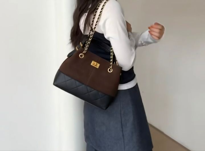 TROUVAILLE東大門㊣實拍女士新品休閑時尚人氣真品單肩斜跨包TROUVAILLE單肩/斜跨包圖色4