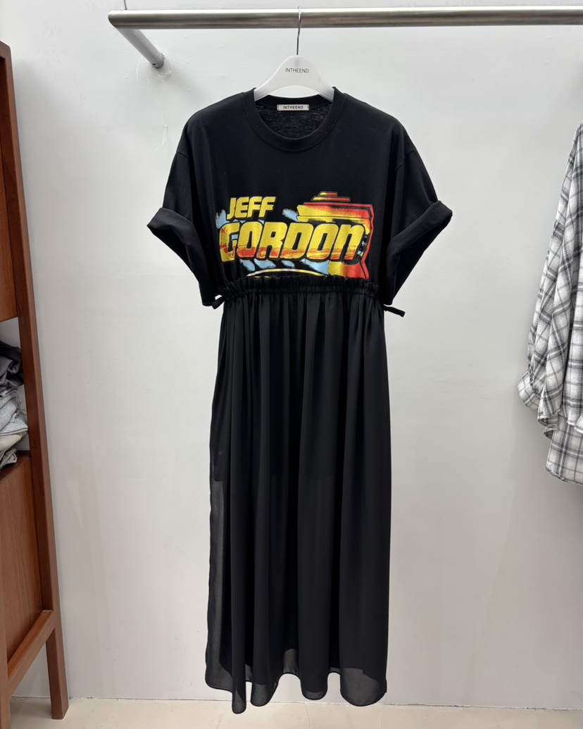 INTHEEND韓國代購㊣女士新品推薦真品25秋冬熱賣連衣裙雪紡INTHEEND連衣裙圖色2