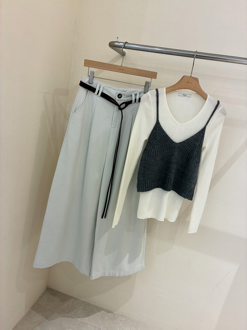 MUSE-P東大門㊣直郵女裝新品人氣休閑25秋冬休閑褲不含腰帶MUSE-P休閑褲