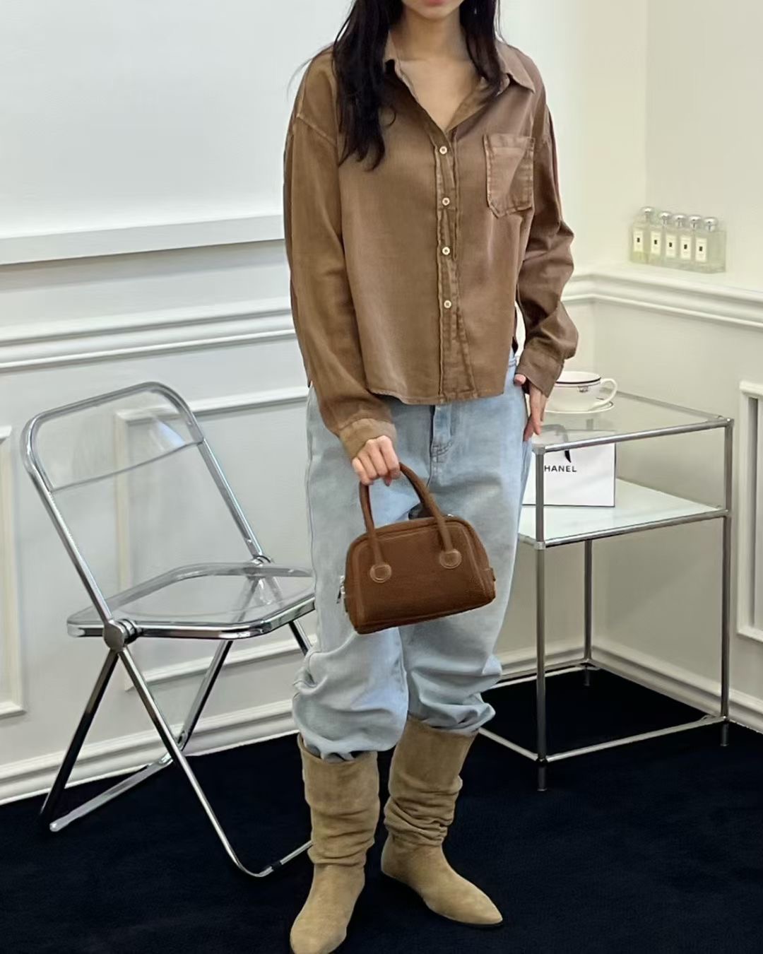 TERROIR韓國代購㊣女裝新款推薦熱賣真品人氣時尚襯衫蕾絲衫TERROIR襯衫/蕾絲衫