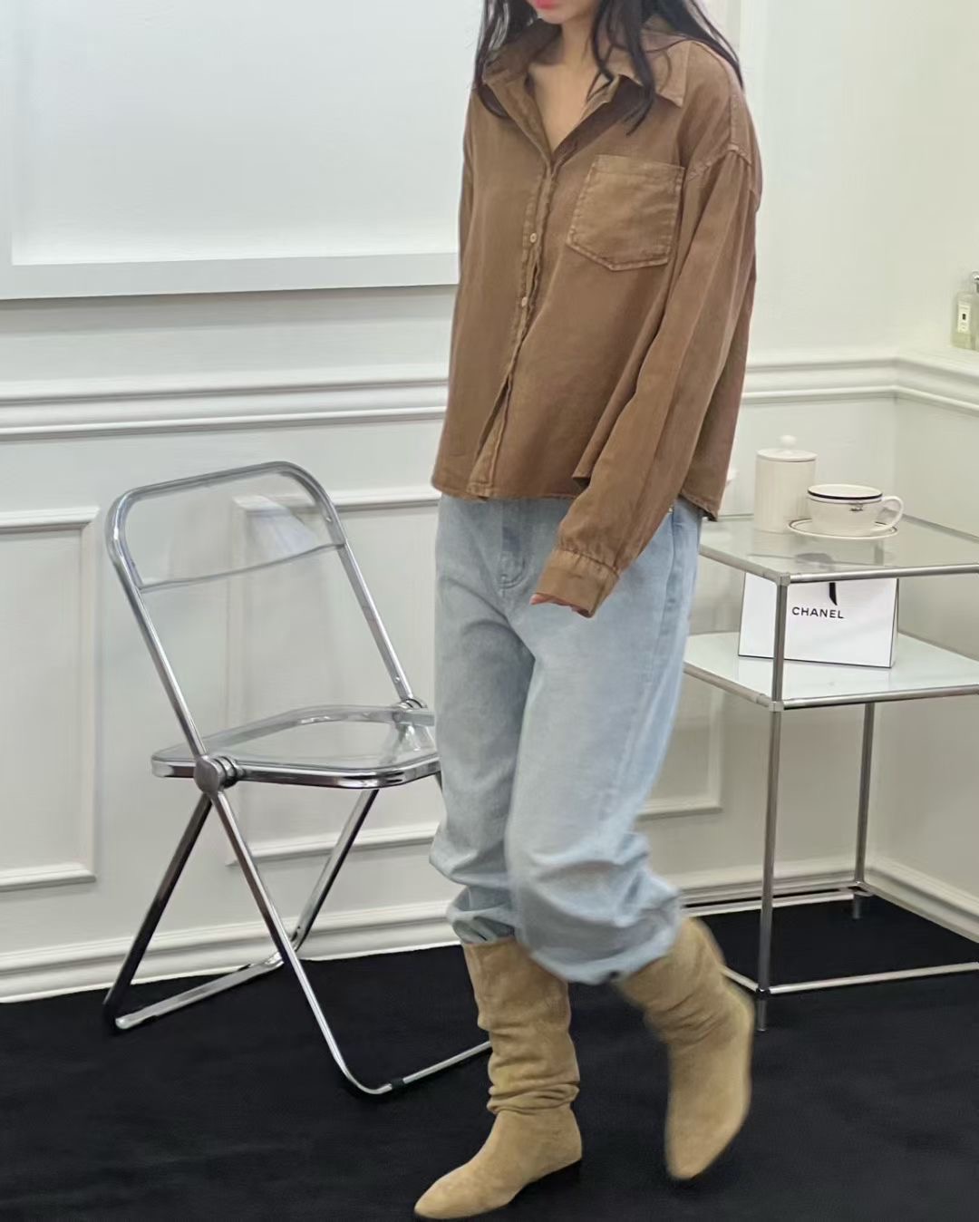 TERROIR韓國代購㊣女裝新款推薦熱賣真品人氣時尚襯衫蕾絲衫TERROIR襯衫/蕾絲衫