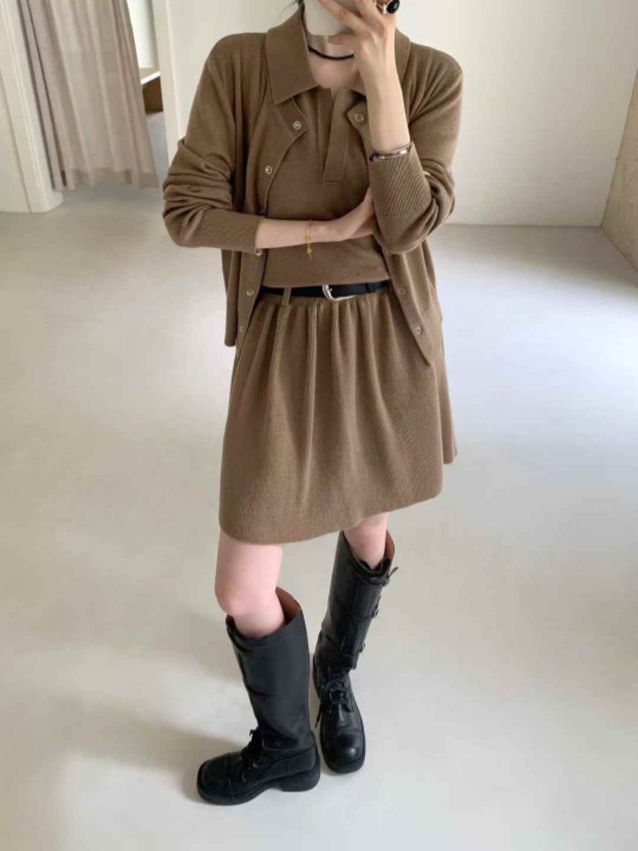 FEMME東大門㊣直郵女裝新款休閑熱賣職業套裝不含腰帶套裝開衫FEMME套裝