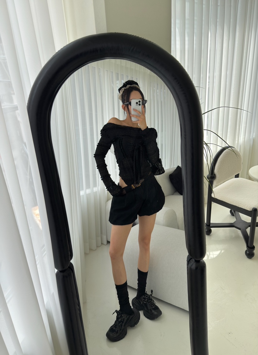 DENVER韓國代購㊣女士新品人氣休閑熱賣推薦25秋冬襯衫蕾絲衫DENVER襯衫/蕾絲衫