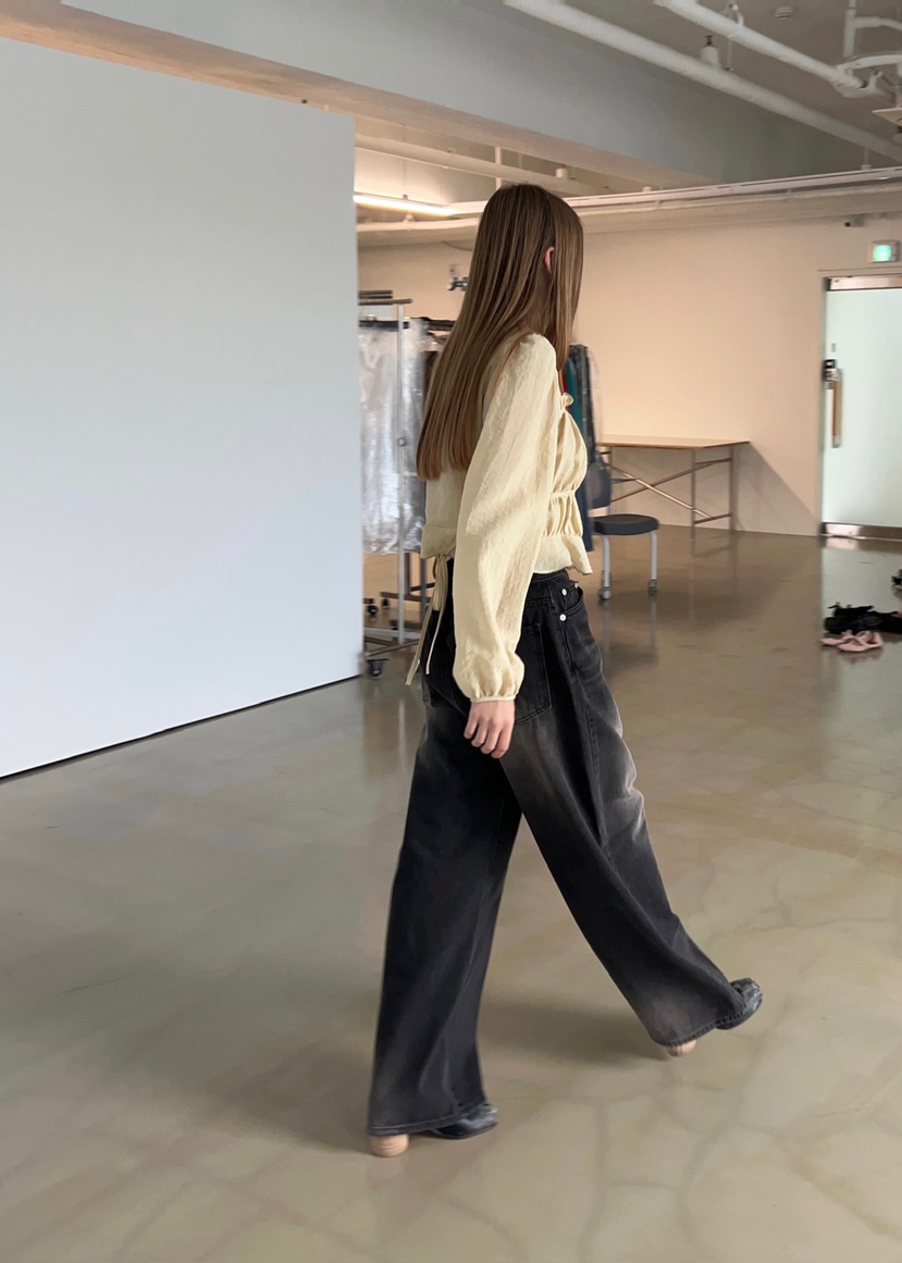 ANOTHER AVENUE韓國直郵㊣女裝新品25秋冬牛仔褲水洗牛仔布ANOTHER AVENUE牛仔褲