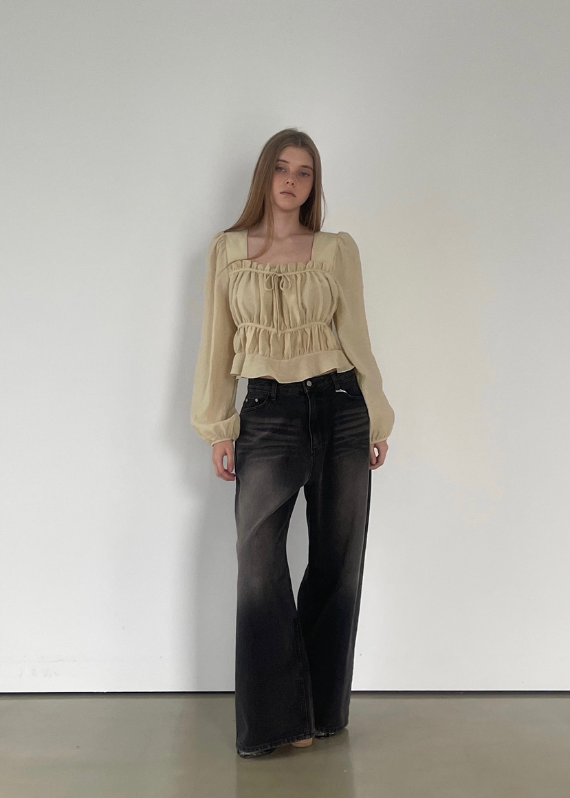 ANOTHER AVENUE韓國直郵㊣女裝新品25秋冬牛仔褲水洗牛仔布ANOTHER AVENUE牛仔褲