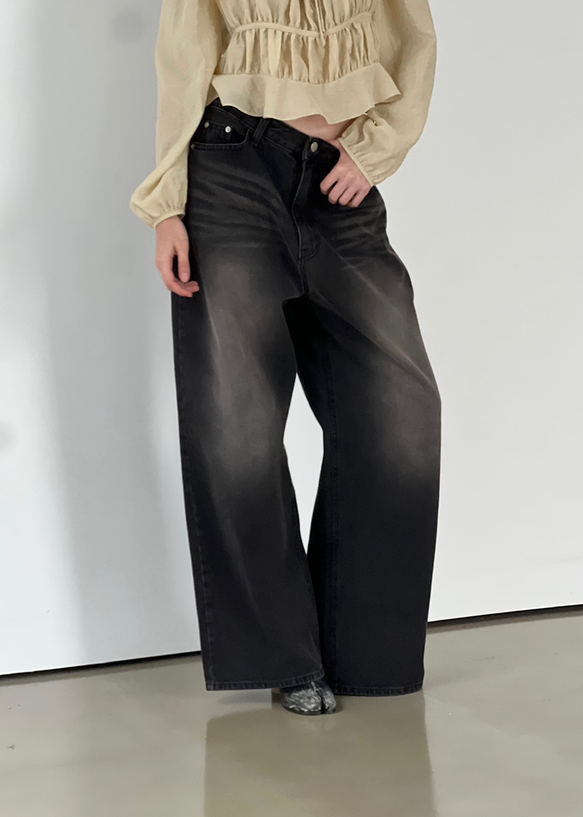 ANOTHER AVENUE韓國直郵㊣女裝新品25秋冬牛仔褲水洗牛仔布ANOTHER AVENUE牛仔褲