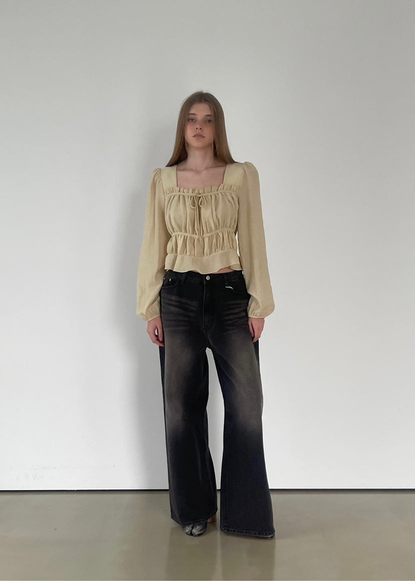 ANOTHER AVENUE韓國直郵㊣女裝新品25秋冬牛仔褲水洗牛仔布ANOTHER AVENUE牛仔褲