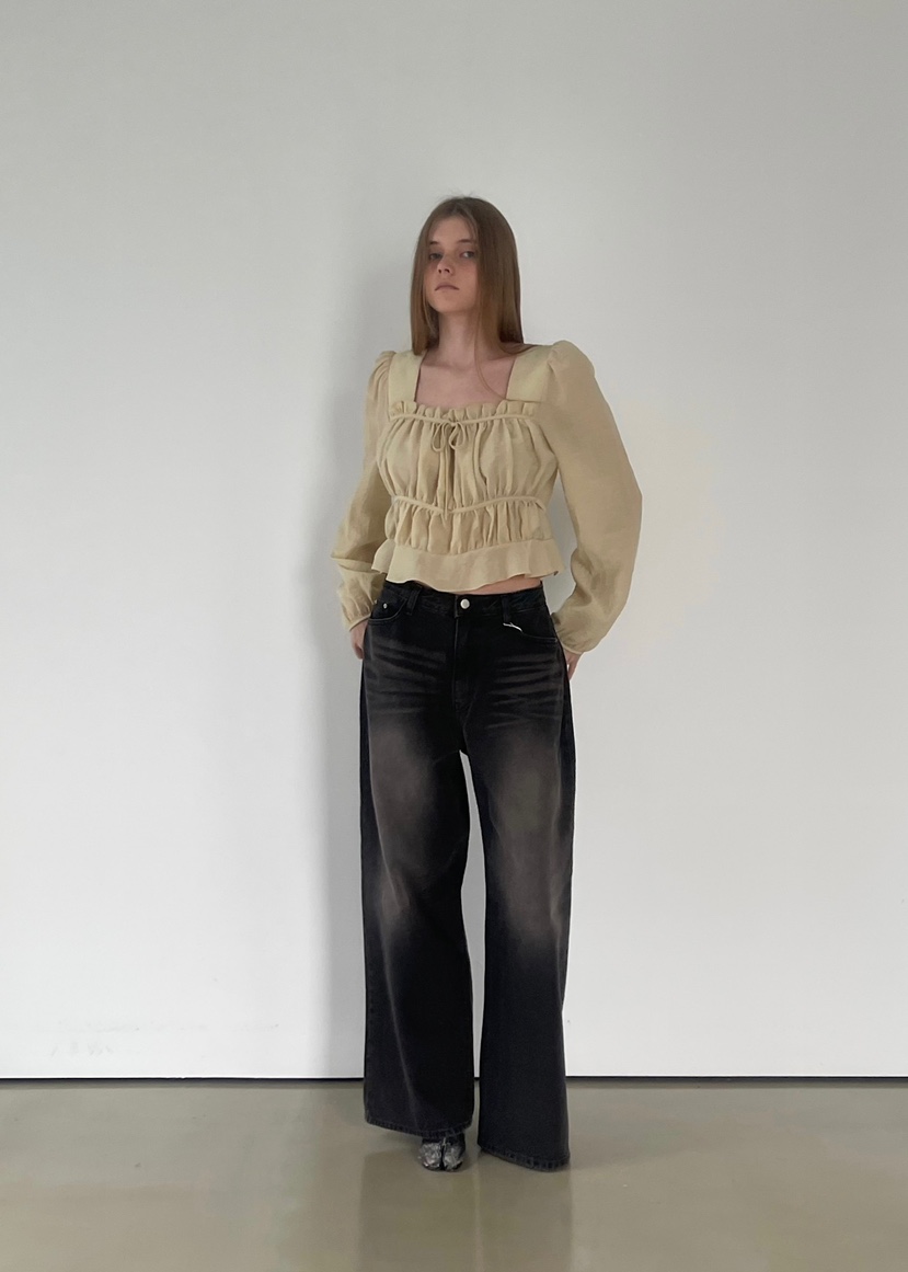 ANOTHER AVENUE韓國直郵㊣女裝新品25秋冬牛仔褲水洗牛仔布ANOTHER AVENUE牛仔褲