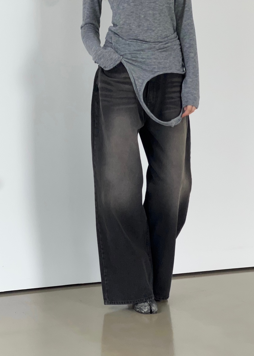 ANOTHER AVENUE韓國直郵㊣女裝新品25秋冬牛仔褲水洗牛仔布ANOTHER AVENUE牛仔褲