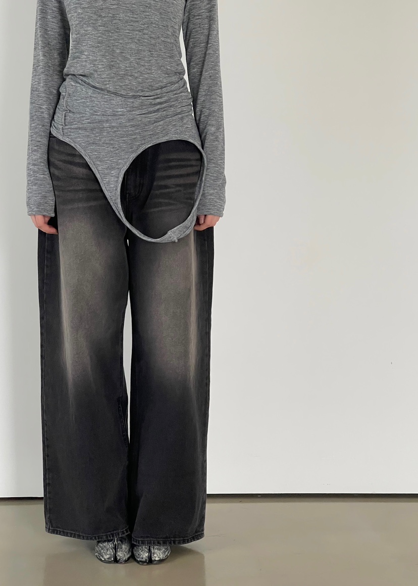 ANOTHER AVENUE韓國直郵㊣女裝新品25秋冬牛仔褲水洗牛仔布ANOTHER AVENUE牛仔褲