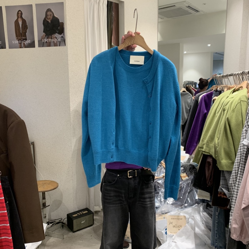 SSEMIENNE東大門㊣代購女士新品職業推薦熱賣25秋冬套裝羊絨套裝SSENIQUE套裝