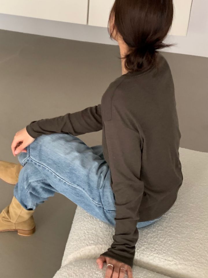 DOIT韓國代購㊣女裝新款人氣熱賣25秋冬休閑時尚真品長袖T恤DOIT長袖T恤