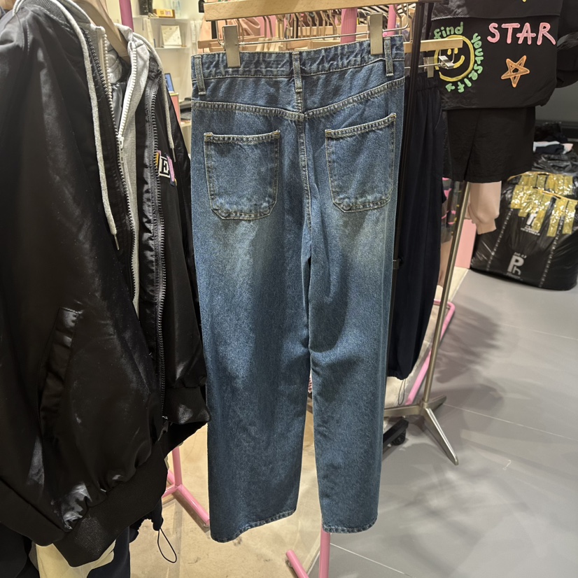 ANNA韓國直郵㊣女裝新品職業熱賣真品人氣25秋冬休閑牛仔褲ANNA牛仔褲