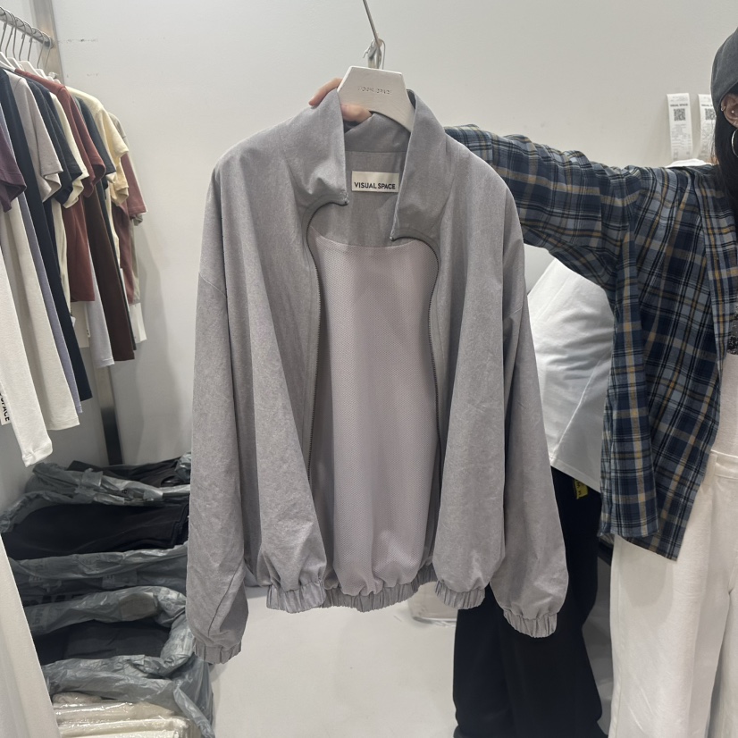 VISUAL SPACE東大門㊣實拍女裝新款25秋冬職業人氣熱賣夾克VISUAL SPACE夾克圖色1