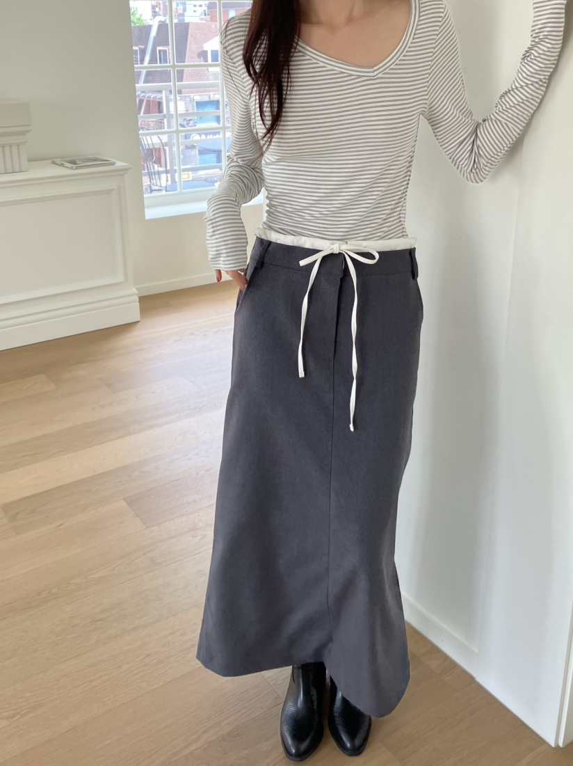 PIN-UP韓國代購㊣女士新品熱賣時尚推薦休閑人氣真品職業長裙PIN-UP長裙