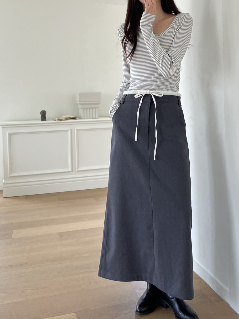 PIN-UP韓國代購㊣女士新品熱賣時尚推薦休閑人氣真品職業長裙PIN-UP長裙