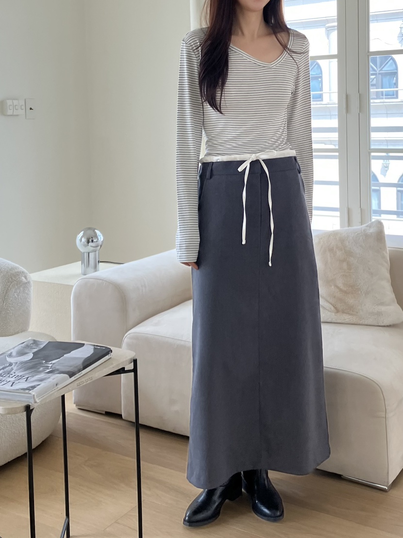 PIN-UP韓國代購㊣女士新品熱賣時尚推薦休閑人氣真品職業長裙PIN-UP長裙