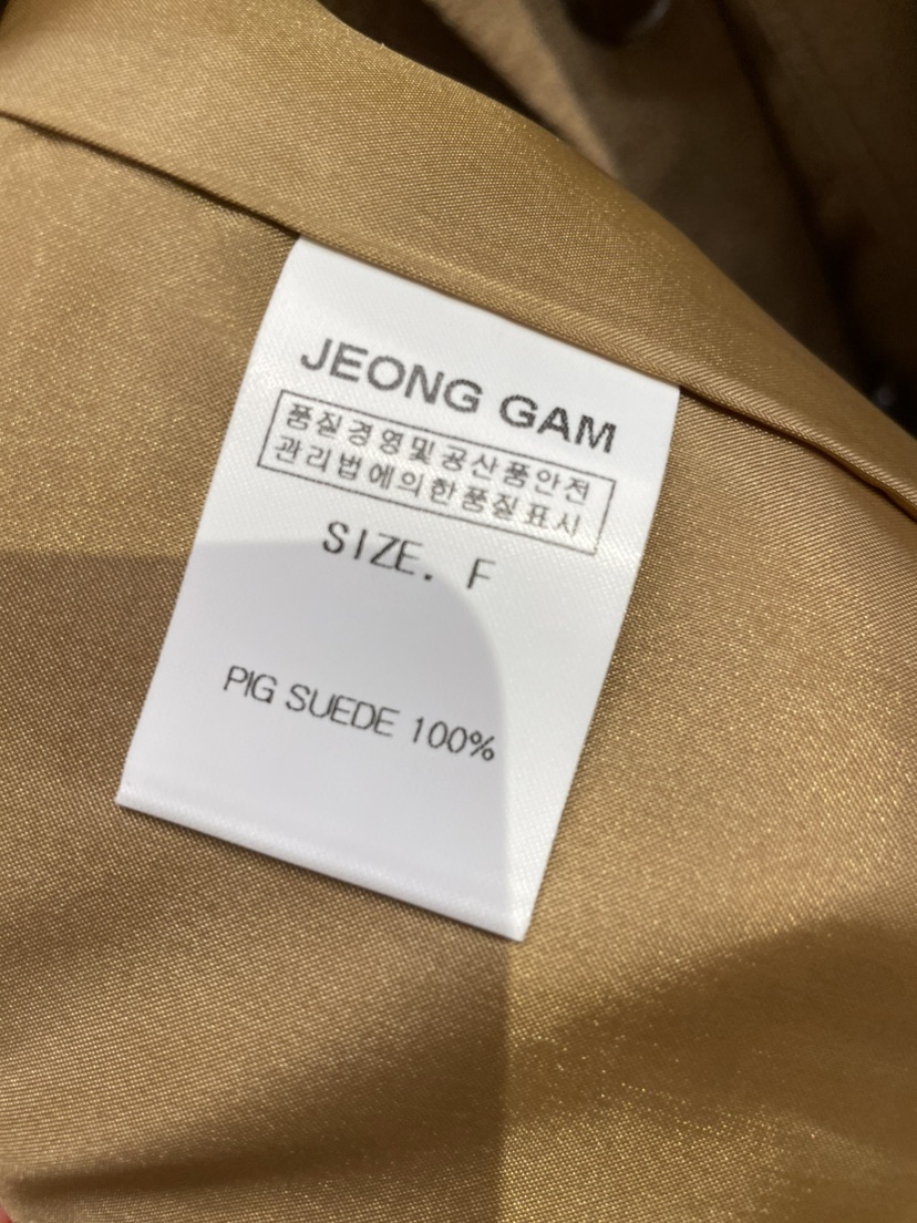 JEONG GAM STUDIOS東大門㊣實拍女士新款25秋冬夾克絨面革JEONG GAM夾克