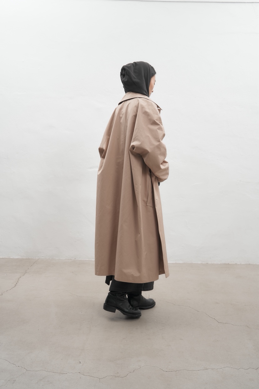 JEONG GAM STUDIOS韓國直郵㊣女士新品休閑職業長款風衣格紋JEONG GAM長款風衣