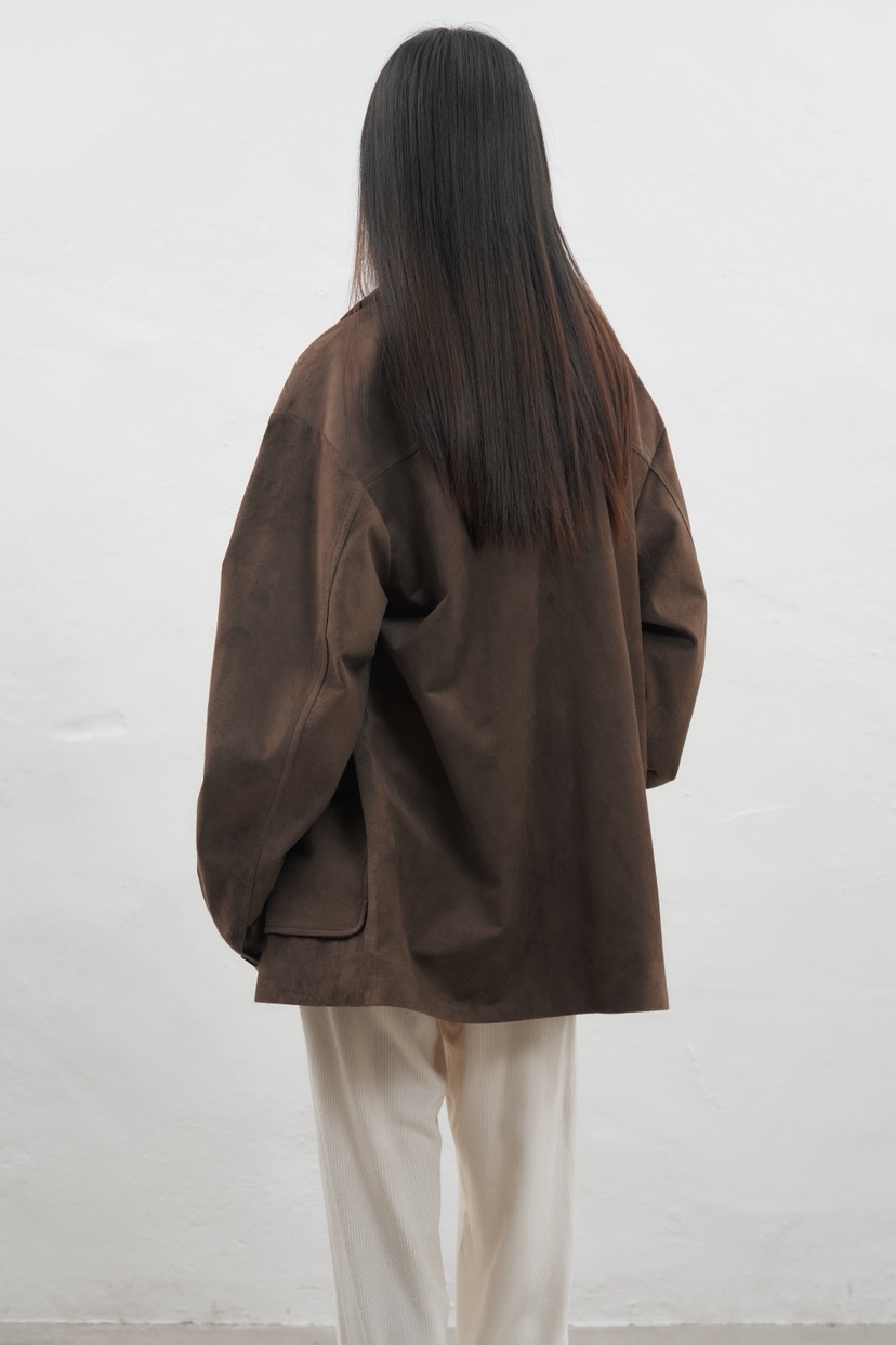 JEONG GAM STUDIOS韓國直郵㊣女裝新款職業推薦夾克長款絨JEONG GAM夾克
