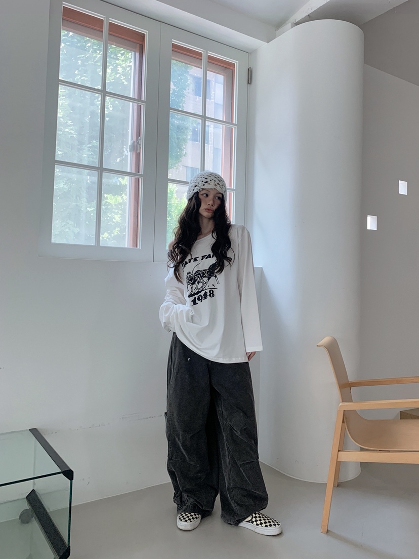 JKICHI韓國直郵㊣女裝新品職業真品人氣25秋冬熱賣推薦長袖T恤JKICHI長袖T恤