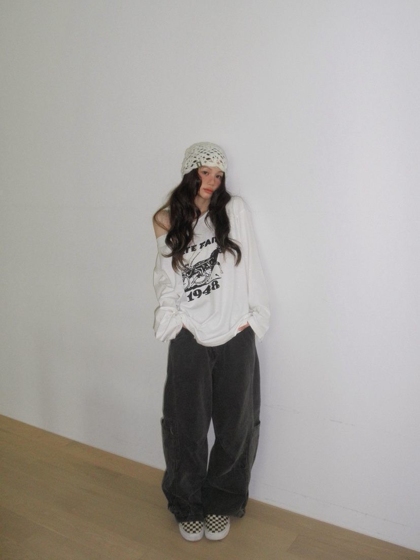 JKICHI韓國直郵㊣女裝新品職業真品人氣25秋冬熱賣推薦長袖T恤JKICHI長袖T恤