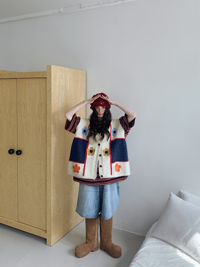 JKICHI韓國直郵㊣女士新品人氣真品時尚休閑熱賣馬甲不含內搭JKICHI馬甲