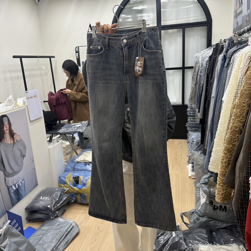 ARR東大門㊣實拍女裝新品25秋冬推薦真品時尚熱賣休閑牛仔褲ARR牛仔褲圖色1