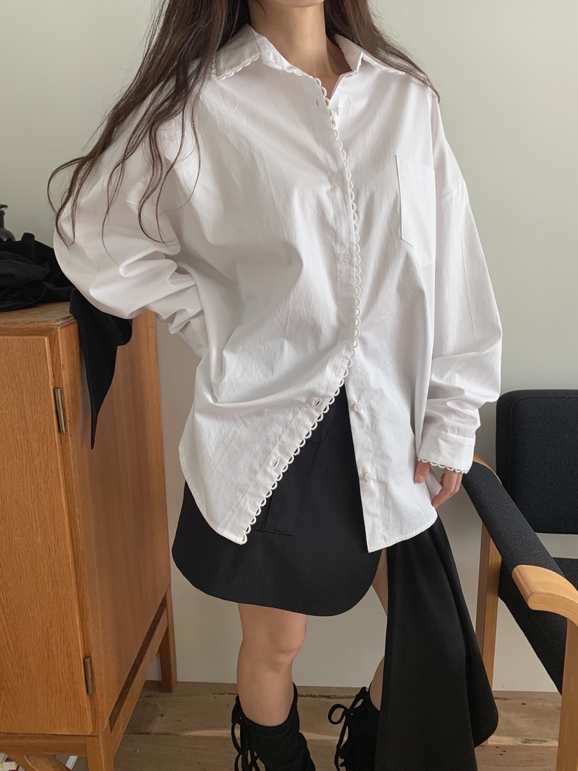 JKICHI東大門㊣實拍女士新款25秋冬職業熱賣時尚襯衫蕾絲衫JKICHI襯衫/蕾絲衫