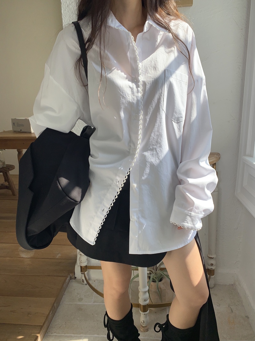 JKICHI東大門㊣實拍女士新款25秋冬職業熱賣時尚襯衫蕾絲衫JKICHI襯衫/蕾絲衫