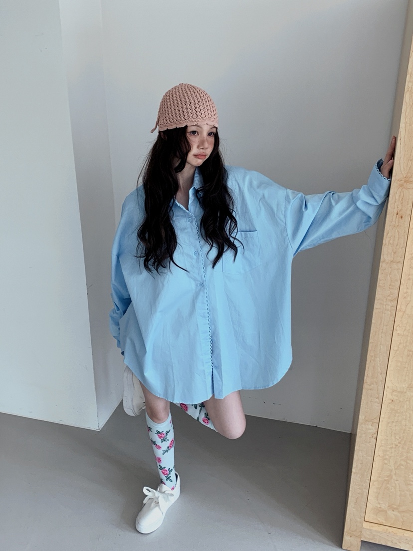 JKICHI東大門㊣實拍女士新款25秋冬職業熱賣時尚襯衫蕾絲衫JKICHI襯衫/蕾絲衫