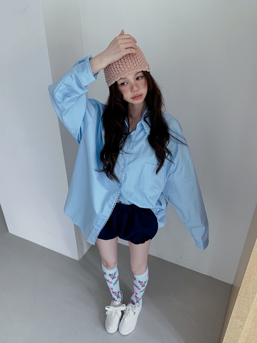 JKICHI東大門㊣實拍女士新款25秋冬職業熱賣時尚襯衫蕾絲衫JKICHI襯衫/蕾絲衫