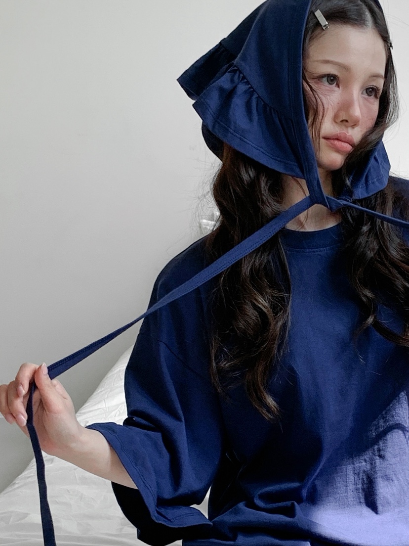 JKICHI韓國代購㊣女士新品25秋冬熱賣人氣職業T恤荷葉邊腰帶JKICHIT恤