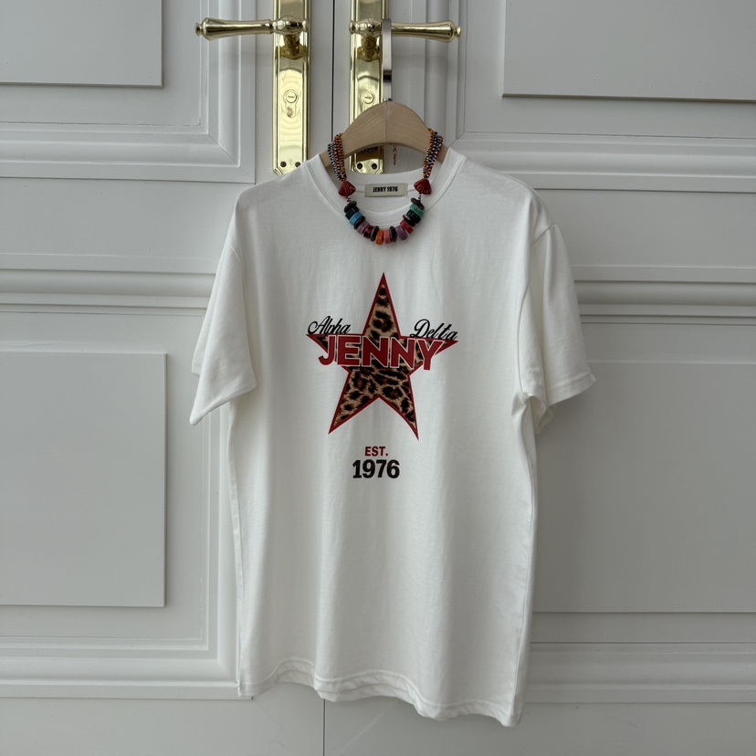 JENNY 1976東大門㊣實拍女裝新品25秋冬熱賣時尚推薦人氣T恤JENNY 1976T恤圖色1
