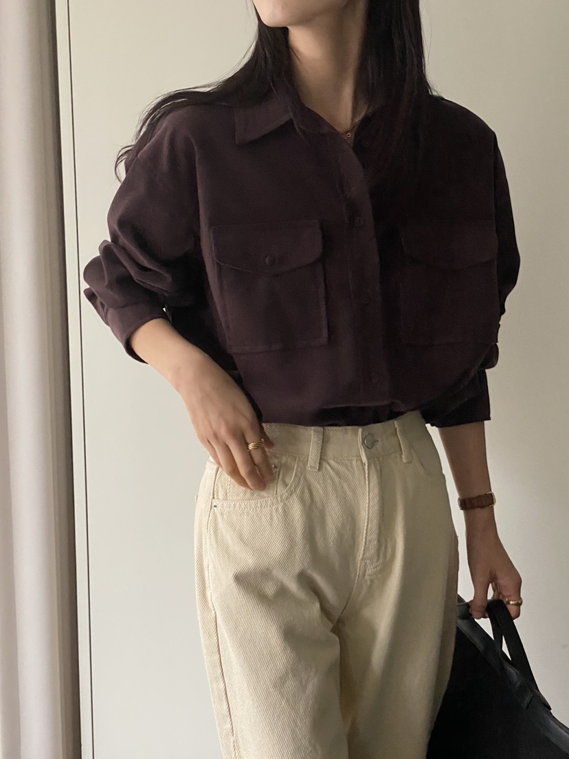 MOVENNE韓國代購㊣女裝新款休閑熱賣25秋冬人氣時尚襯衫蕾絲衫MOVENNE襯衫/蕾絲衫