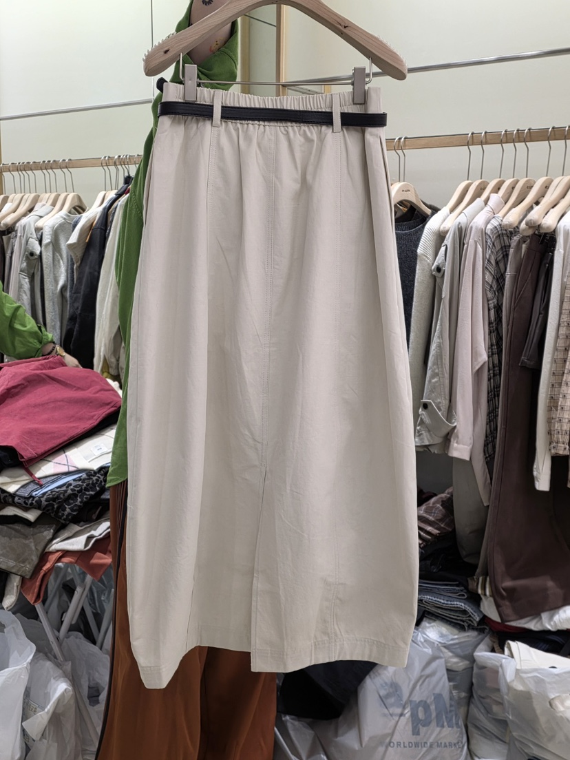 EUM東大門㊣直郵女裝新品25秋冬職業真品休閑時尚長裙不含腰包EUM長裙