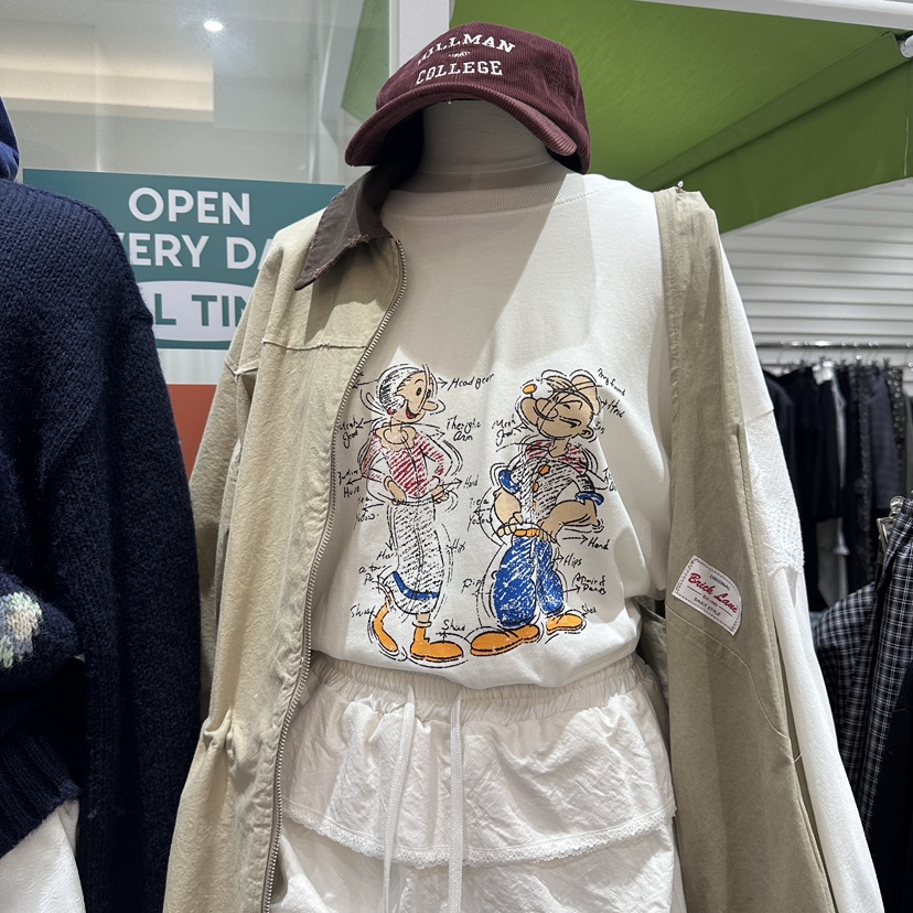 BRICKLANE韓國代購㊣女士新品人氣職業推薦休閑25秋冬長袖T恤BRICKLANE長袖T恤圖色2