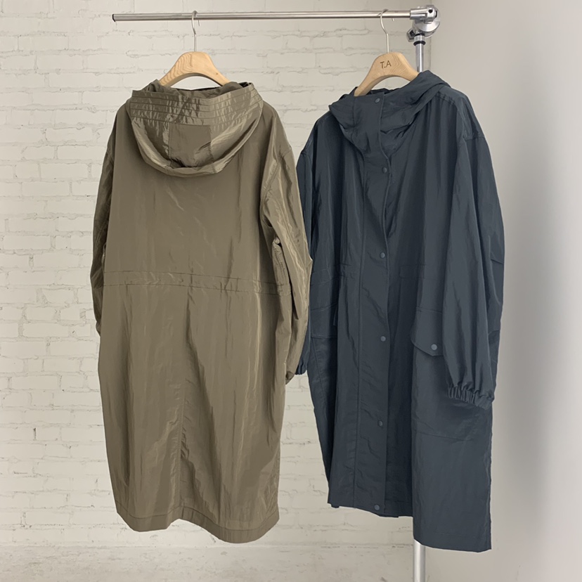 THE ABLE東大門㊣直郵女裝新品職業人氣休閑長款風衣連帽衫THE ABLE/TA長款風衣