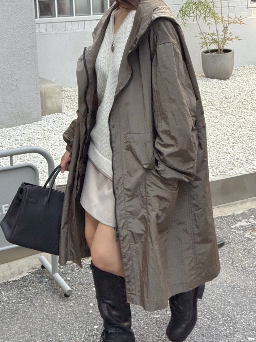 THE ABLE東大門㊣直郵女裝新品職業人氣休閑長款風衣連帽衫THE ABLE/TA長款風衣