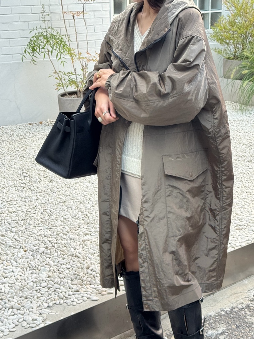 THE ABLE東大門㊣直郵女裝新品職業人氣休閑長款風衣連帽衫THE ABLE/TA長款風衣