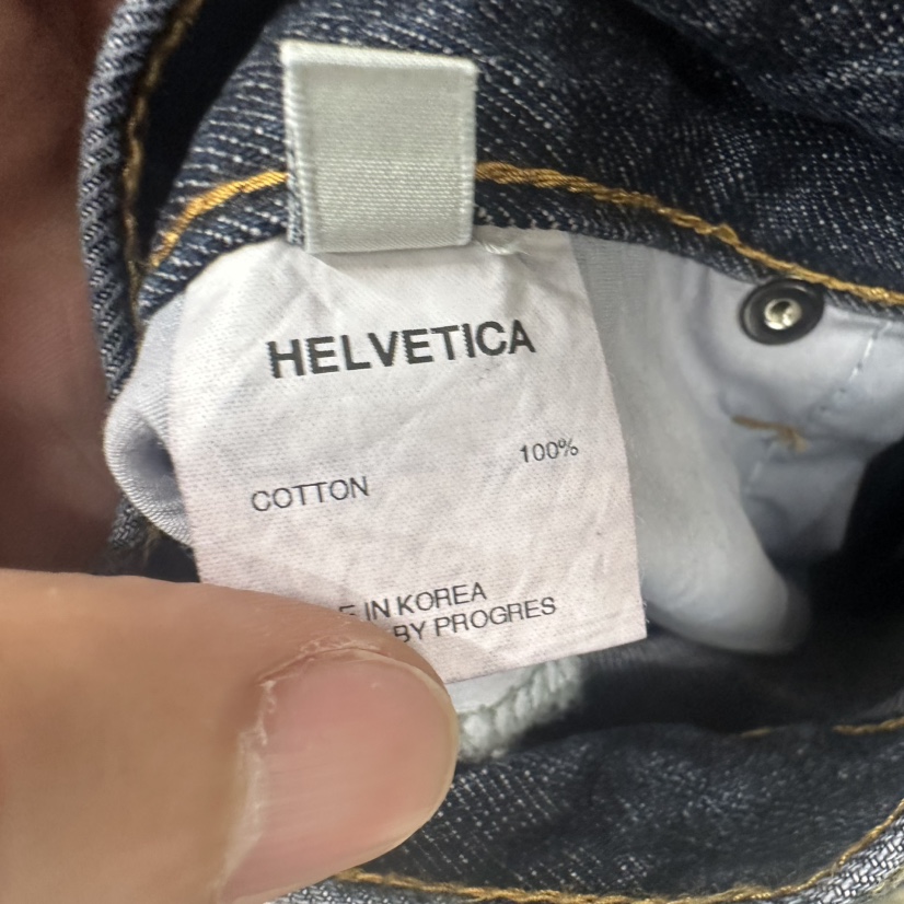 HELVETICA韓國代購㊣女士新款真品推薦職業熱賣休閑25秋冬牛仔褲HELVETICA牛仔褲