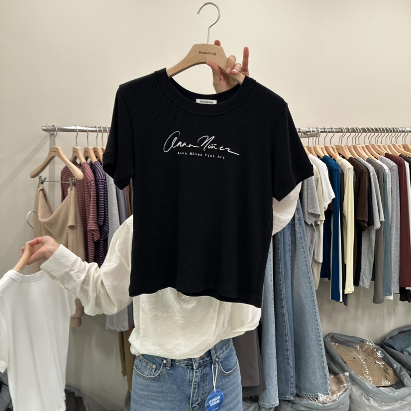 URBANSTORY/REMAKING東大門㊣代購女士新款推薦真品熱賣T恤Remaking/URBANSTORYT恤圖色2